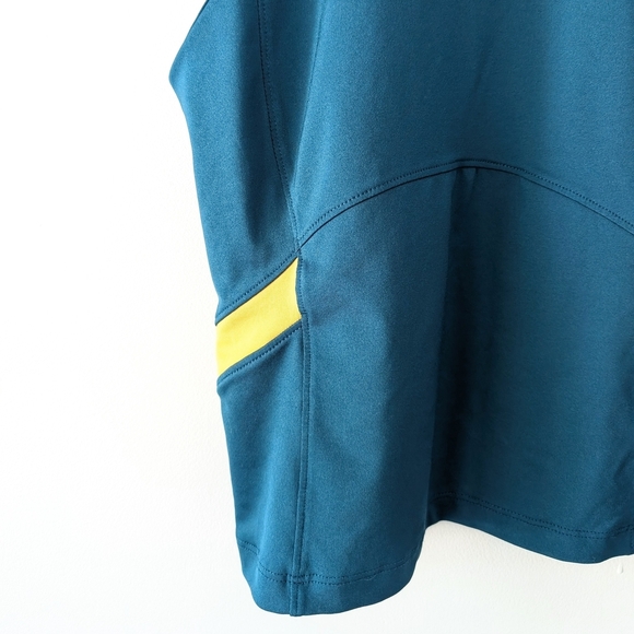 Under Armour Women's Teal and Yellow Mesh Tank Top ~ Size XS - Picture 5 of 10